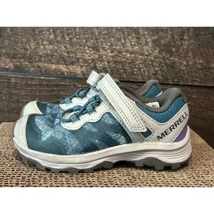 Merrell Nova 2 Jr Sneaker Hiking Shoe, Harbor Blue/Green Color,‎ Little Kids 8M